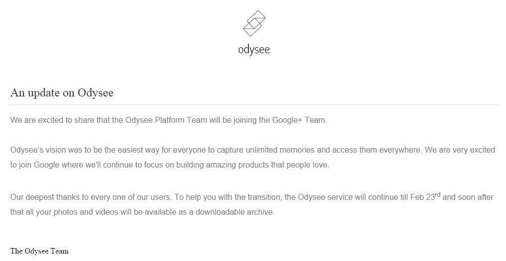 Odysee-google