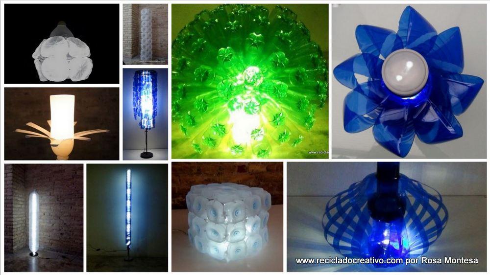las top 10 lámparas con botellas de plástico de Reciclado Creativo