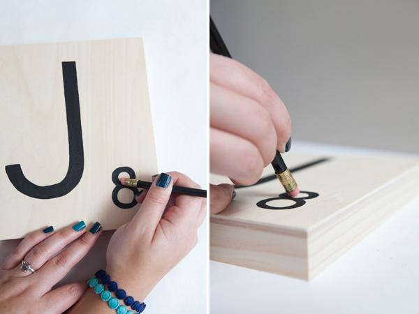 DIY azulejo gigante de scrabble 7