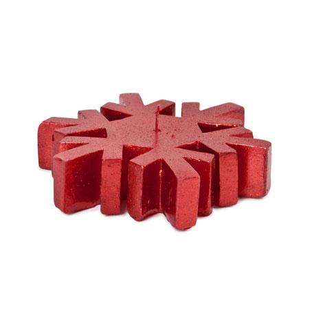 Vela copo de nieve en rojo 5.99 Eur, Zara HOME