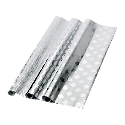 Papel de regalo en plata 2.99 Eur , IKEA