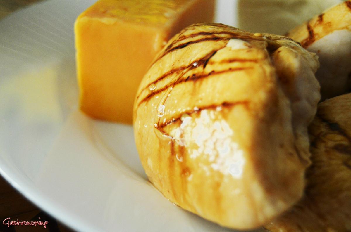 Pizza de pollo con salsa barbacoa