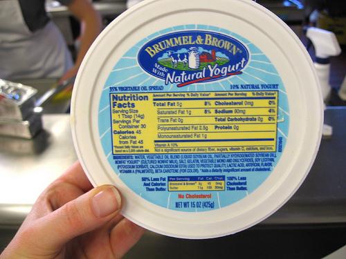 nutritional label photo