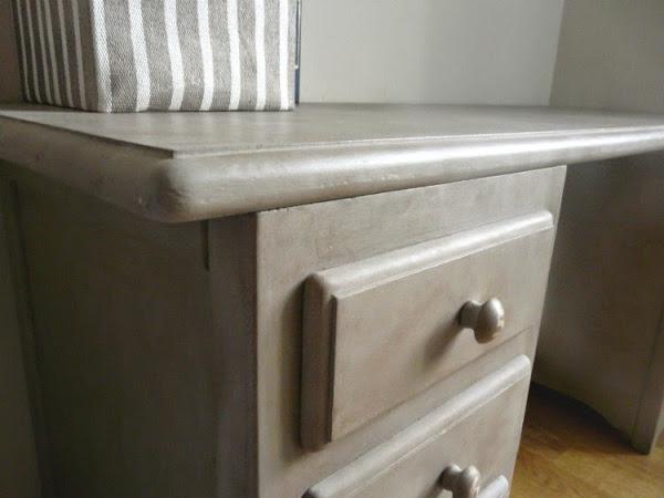 ESCRITORIO GRIS RESTUARADO CHALK PAINT
