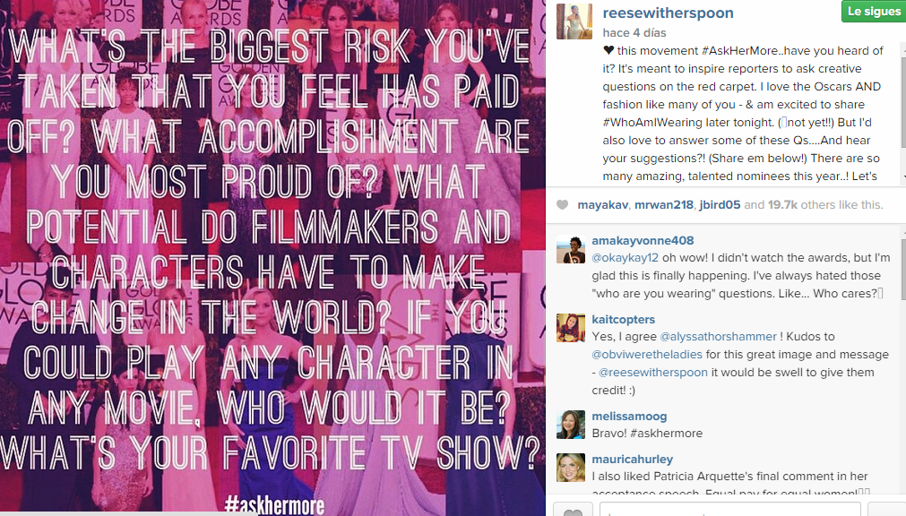 Otras imágenes subidas por la actriz en su perfil de Instagram