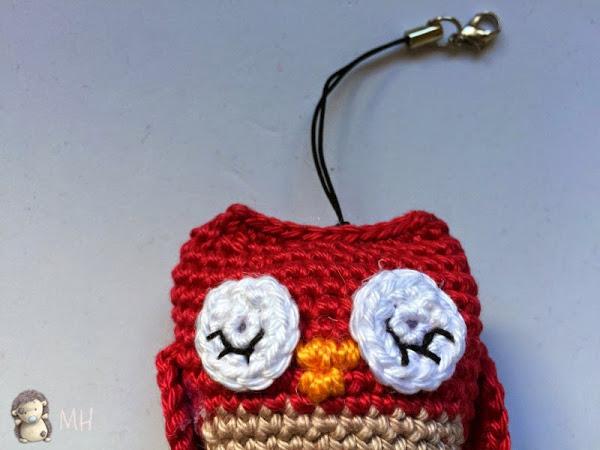 búho amigurumi pequeño