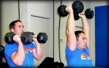 press de hombros neutro con mancuernas