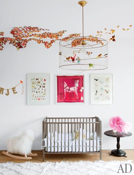 Lámpara Jaula en dormitorio de bebé