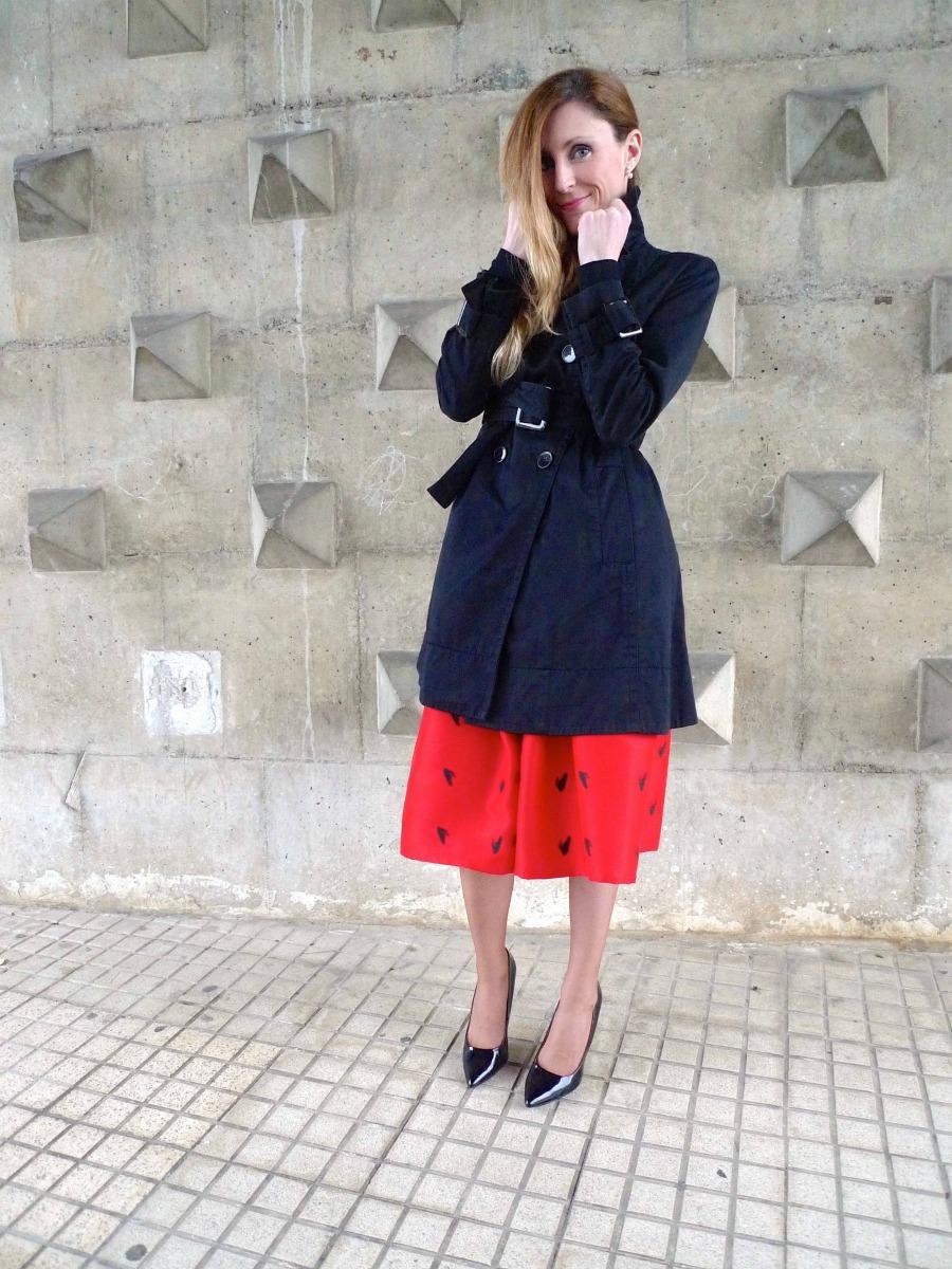 falda midi roja livelovepolly by paula casielles v