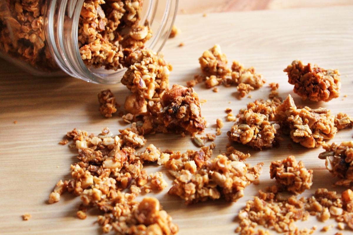 RECETA GRANOLA CASERA CEREALES MUESLI CASEROS