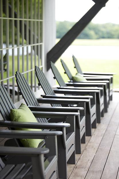 Porche de una moderna granja