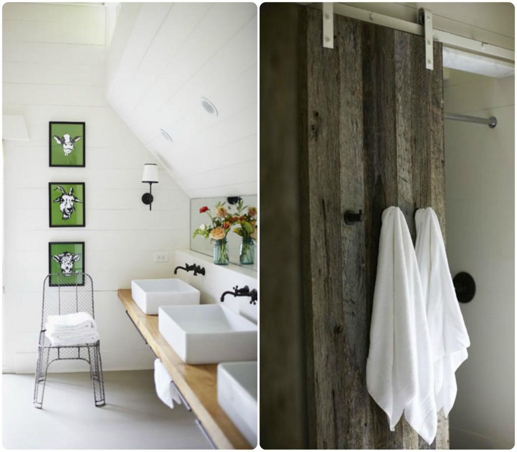 BAÑO DE UNA MODERNA GRANJA