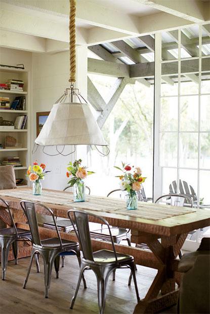 comedor de una moderna granja