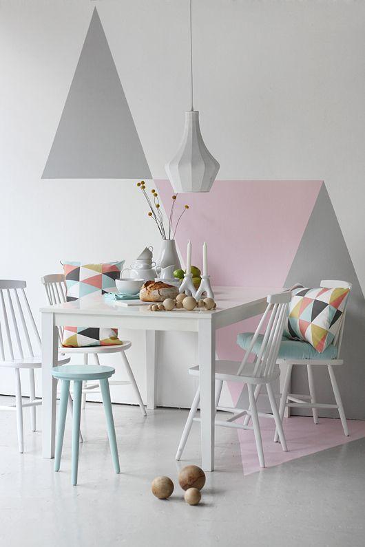 Triángulos para decorar tu pared