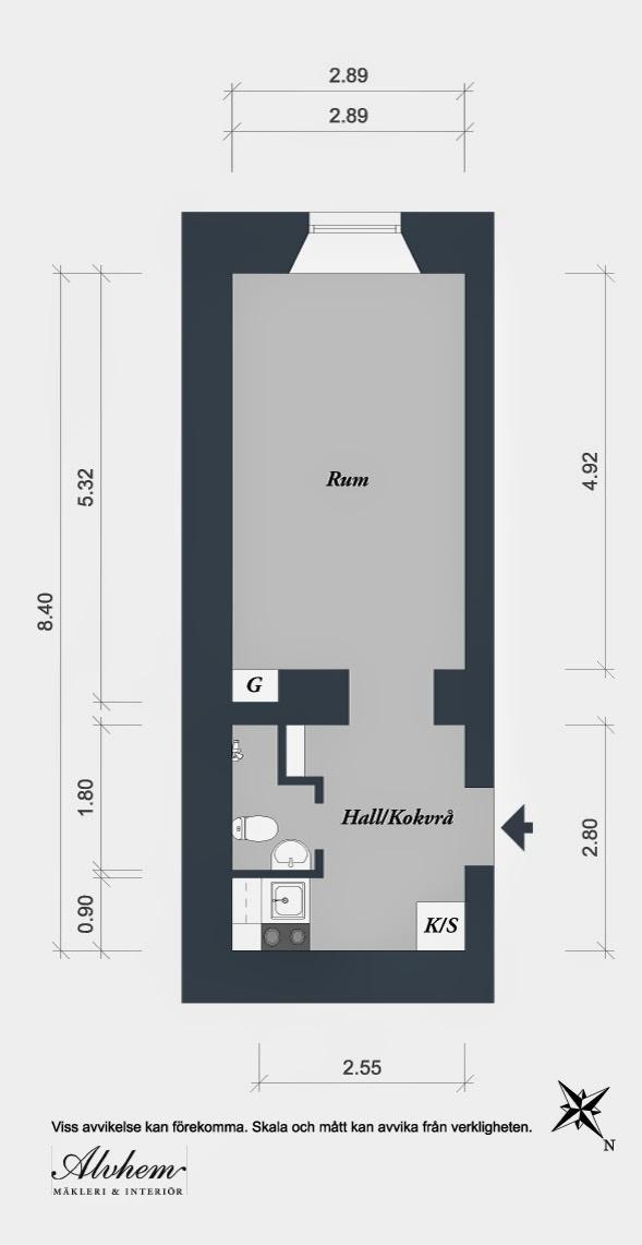 Un monoambiente de 24 m2 muy bien aprovechado