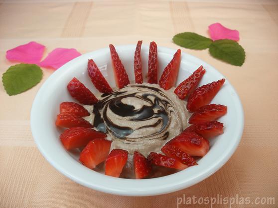 Fresas con crema de queso 2