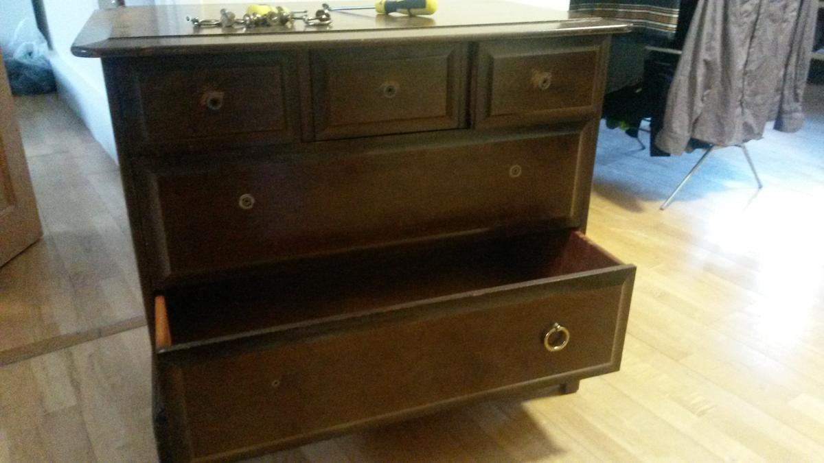 before / antes - chest of drawers / cómoda