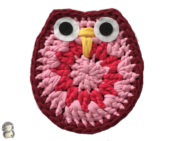 Salvamantel búho de trapillo