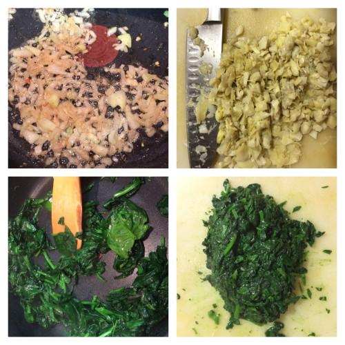 Preprarando los ingredientes del Dip