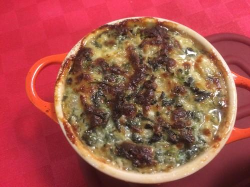 Gratinar el dip de queso
