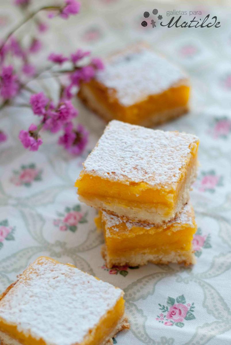 Barritas de limón, lemon bars