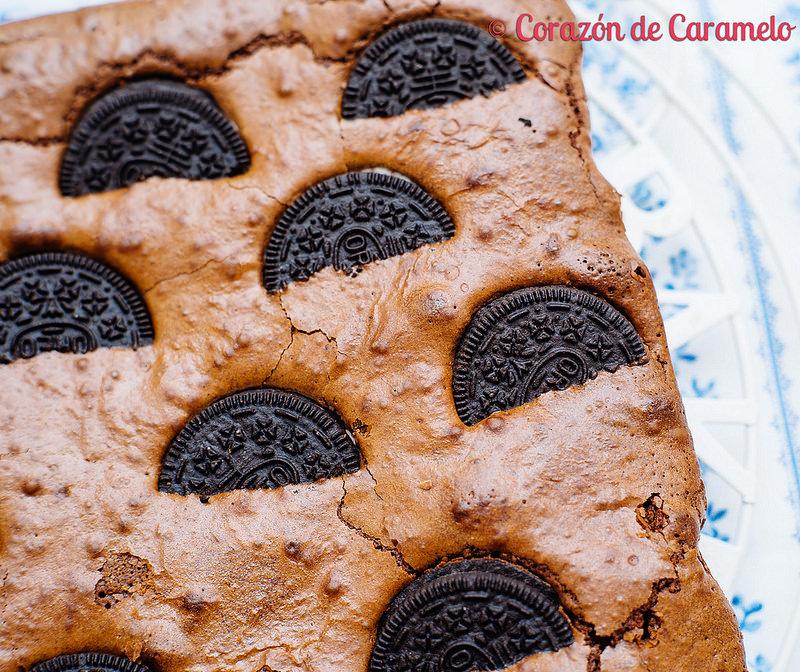 Brownie con galletas Oreo