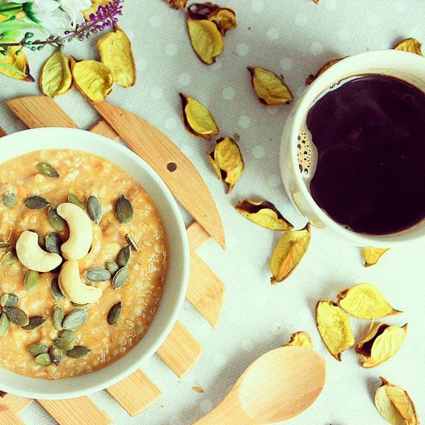 porridge de avena y calabaza