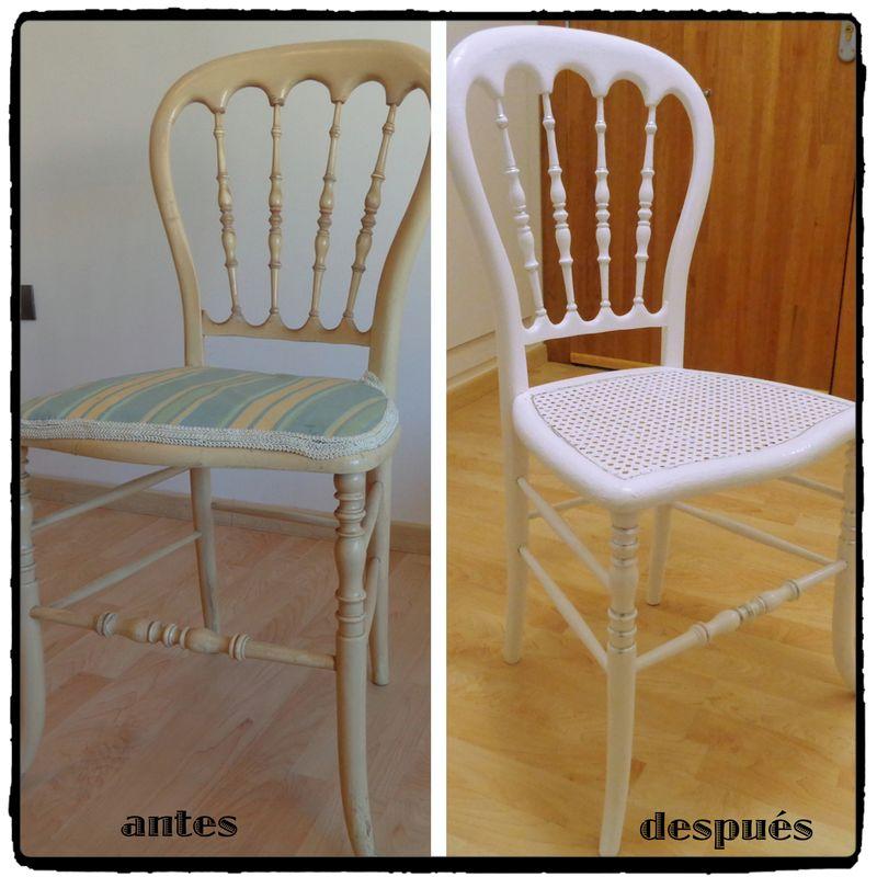 silla shabby chic