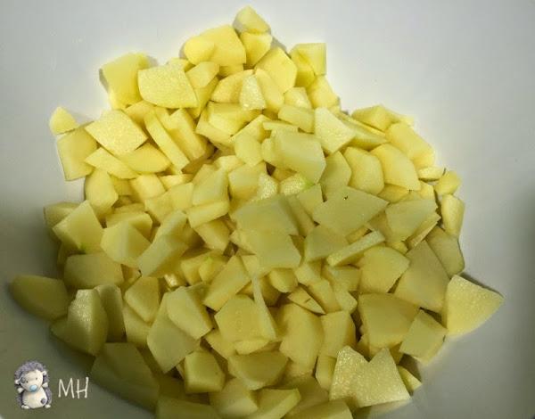 Tortilla de patatas rellena paso a paso