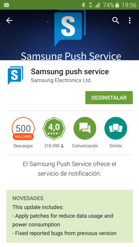 actualizacion samsung