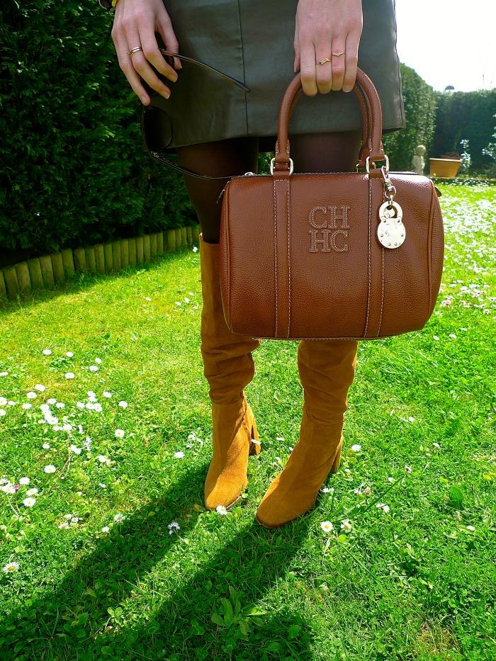 paula casielles 6 Leopard print blouse and Green midi skirt