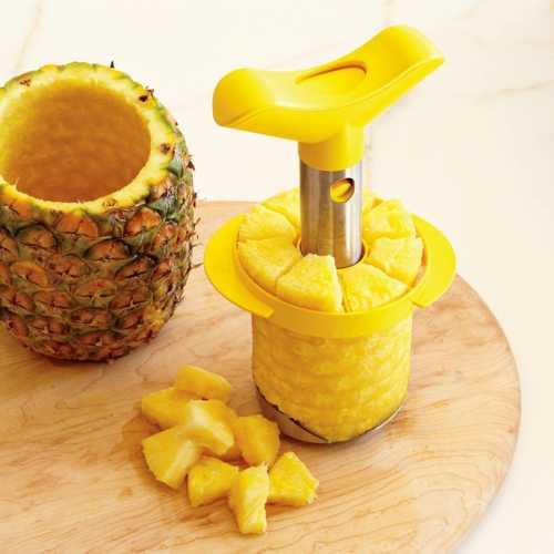 Trocear una piña de una vez