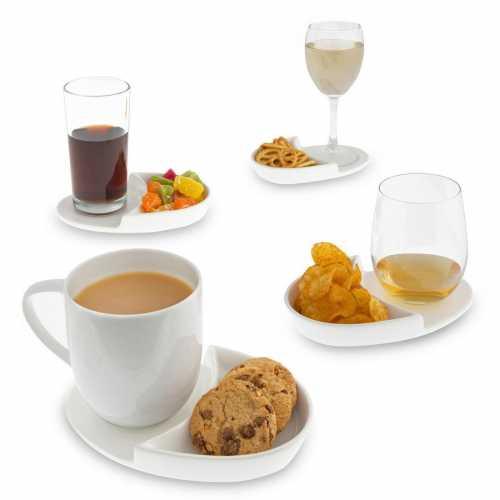 Bandeja para snack y bebida