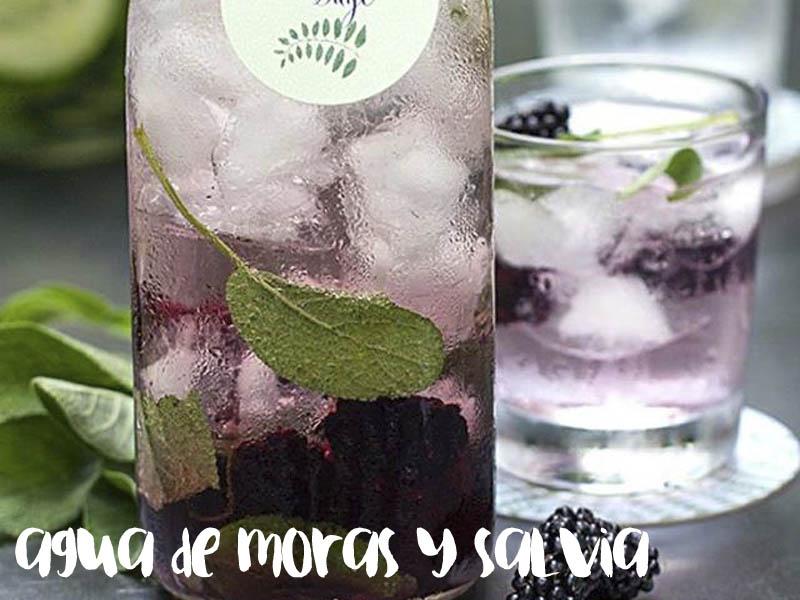 agua de moras y salvia