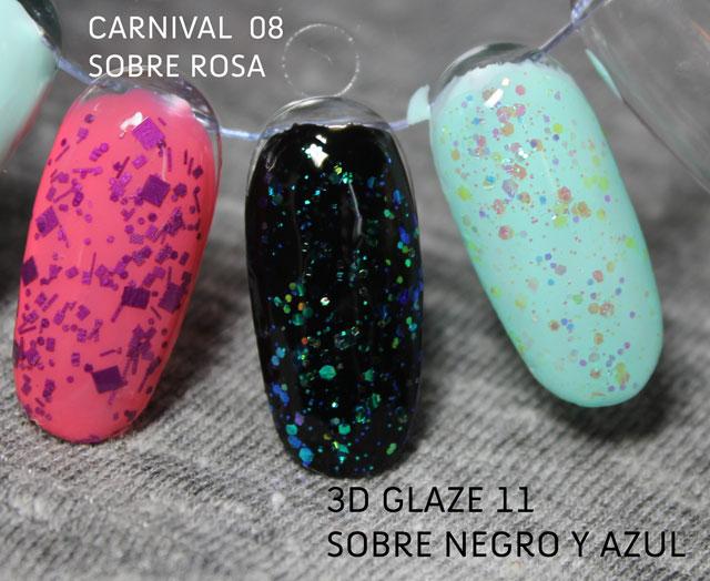 Esmaltes Golden Rose 3D Glaze Swatches