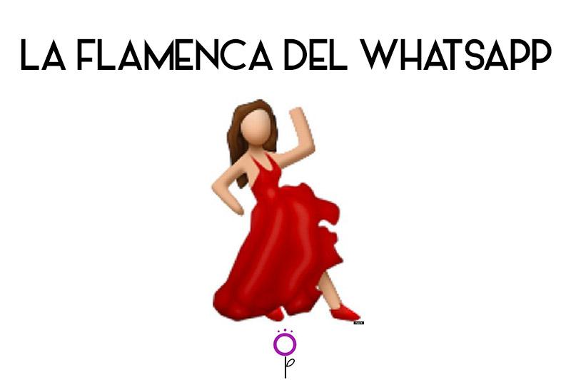 La flamenca del WhatsApp para el #LatinoEmojiTag