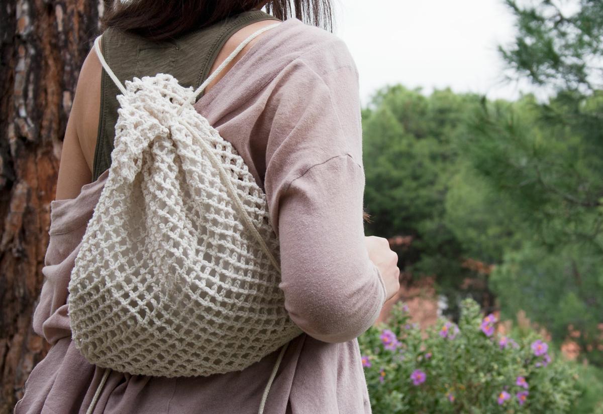 Mochila de ganchillo "I am a Mess"