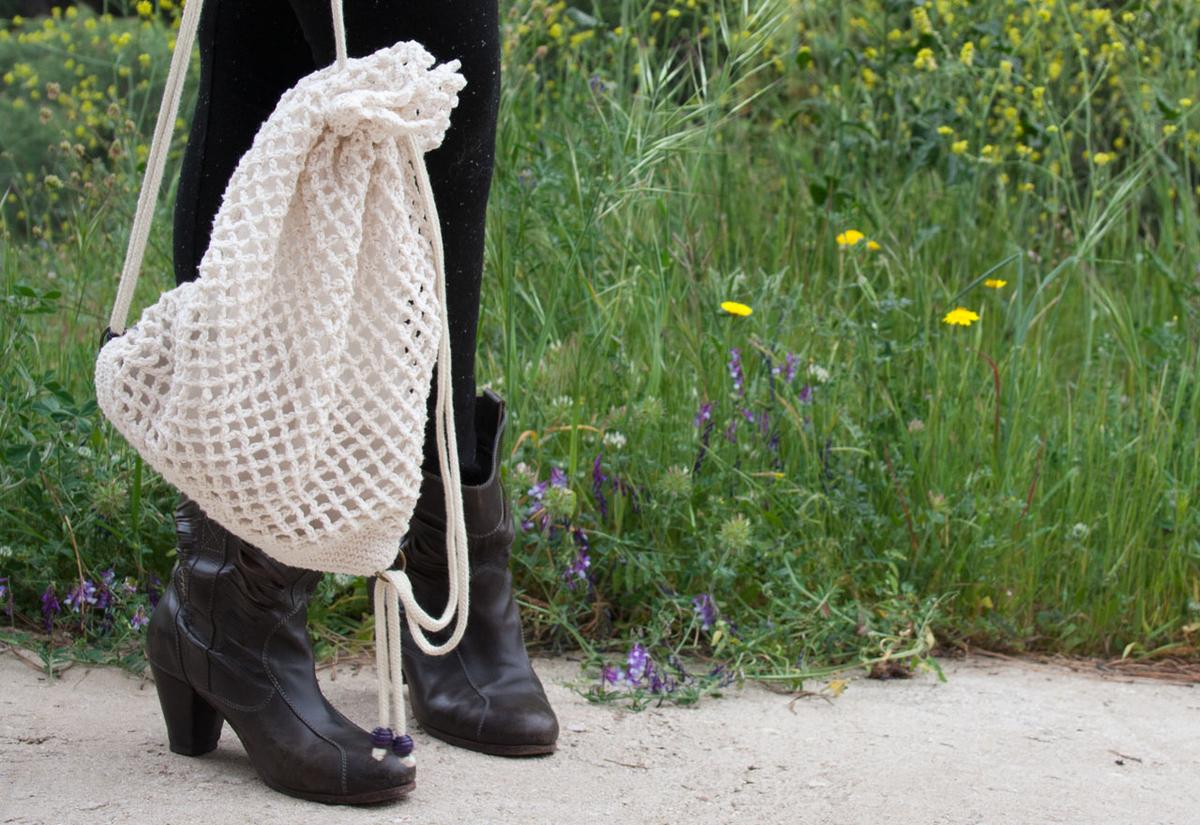 Mochila de ganchillo "I am a Mess"