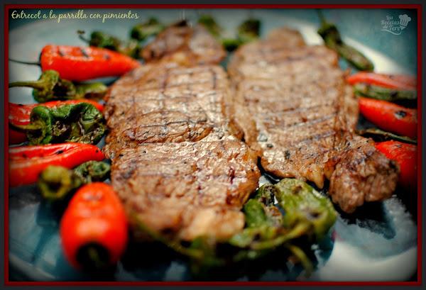 entrecot a la parrilla con pimientos tererecetas 05