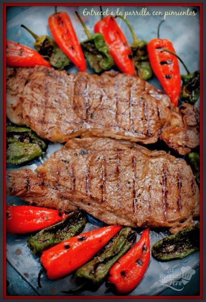 entrecot a la parrilla con pimientos tererecetas 06
