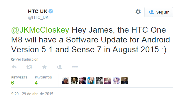 twitter htc one m8