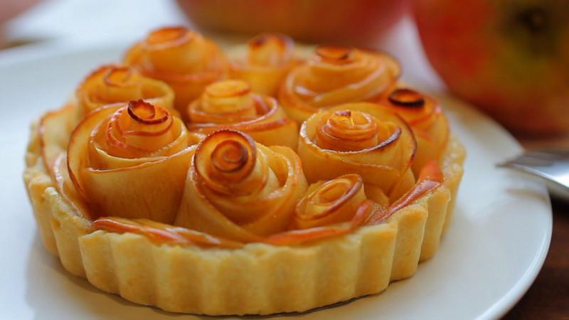 como hacer tarta de manzana con hojaldre