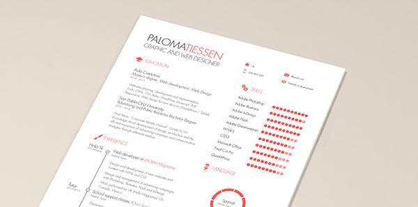 plantilla curriculum indesign