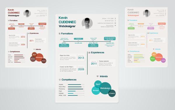 curriculum tipo infografia