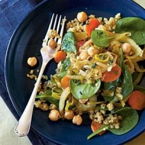 Bajane de garbanzos con quinoa
