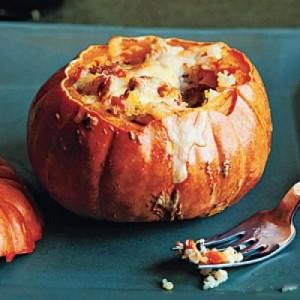 Calabaza con relleno de quinoa