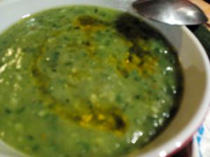 crema de calabacín y kuzú