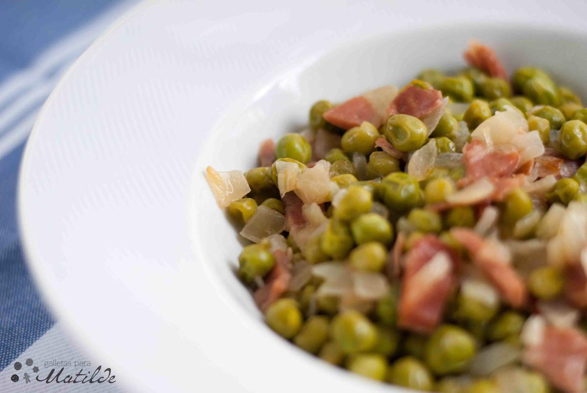 Guisantes con jamón