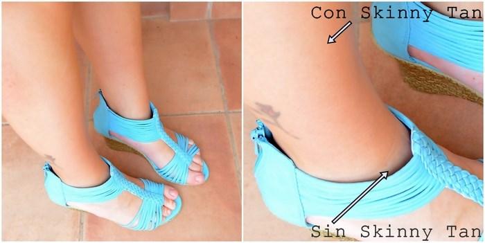 Antes y después skinny tan