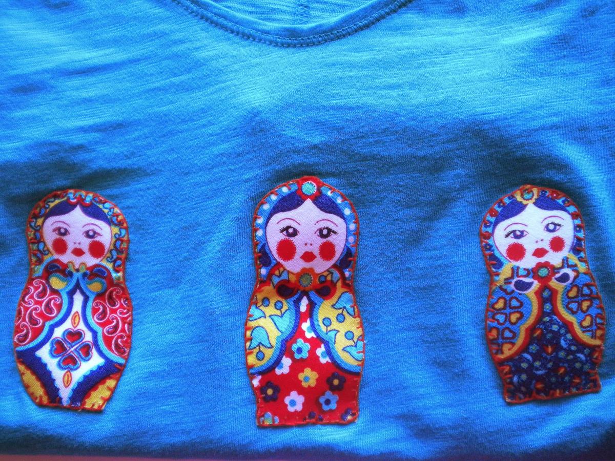 Manualidades caseras faciles camisetas matrioska